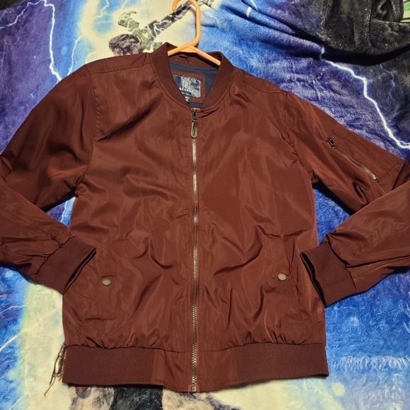 Young Men's beautiful merlot bomber jacket - Picture 1 of 3